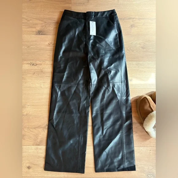 Brand new tags Black Leather Pants - Picture 5 of 16